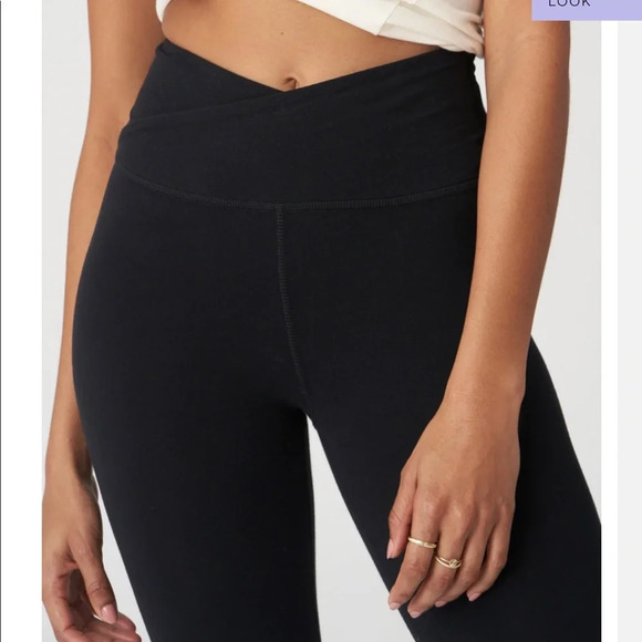 NWT Sincerely Jules for Bandier The Rue Crossover Lifestyle Legging in Black - Picture 11 of 14